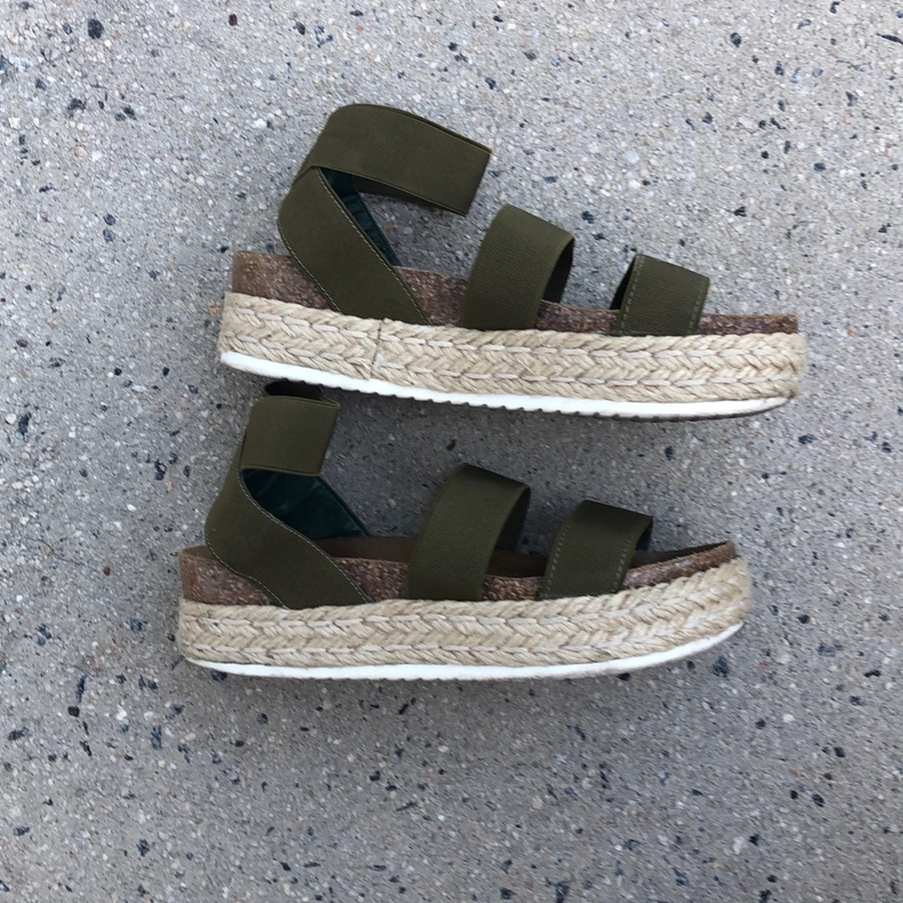 Steve Madden Kimmie Platform Sandal Flatform Olive